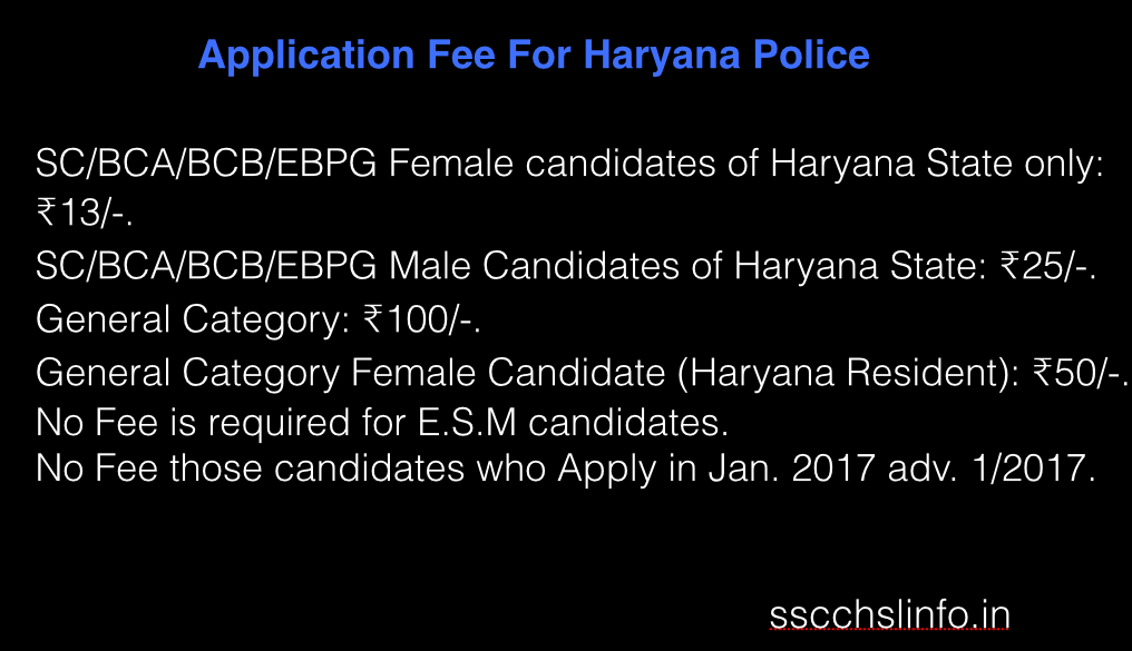 Haryana Police Constable Recruitment 2017